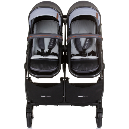 Carucior gemeni Chipolino Duo Smart 2 in 1 silver grey [7]