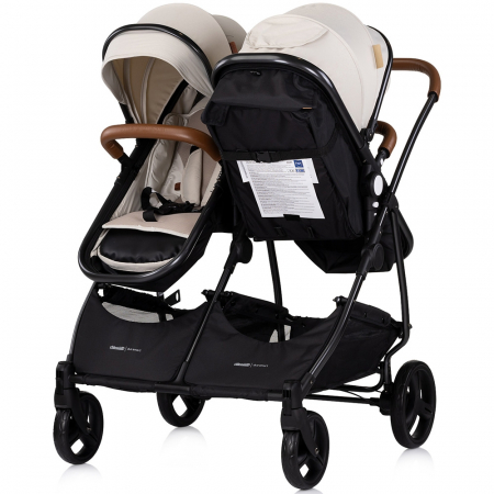 Carucior gemeni Chipolino Duo Smart 3 in 1 biscotta [4]