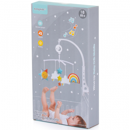 Carusel muzical pentru patut Chipolino Pink elephant [2]