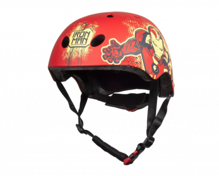 Biciclete - Casca de protectie pentru copii Iron Man 54-58 cm, rosu