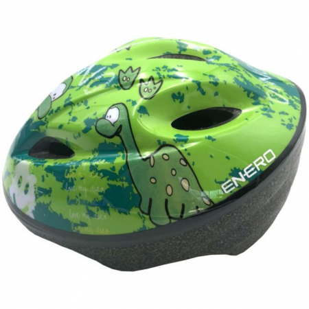 Biciclete - Casca pentru copii, dinozaur, marimea L, 51-53 cm, Enero, verde