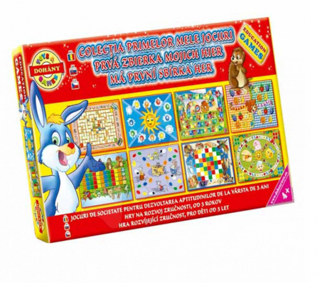 JOCURI SI PUZZLE  - Colectia primelor mele jocuri, 8 jocuri de societate