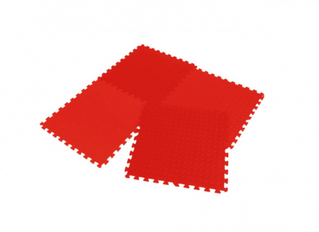 JOCURI SI PUZZLE  - Covor puzzle 4 piese 60x60 cm, 12 mm, rosu