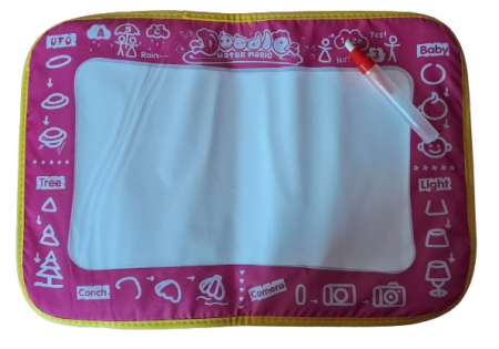  Seturi pictura si desen - Covoras magic cu stilou, pe baza de apa, pentru desenat, roz