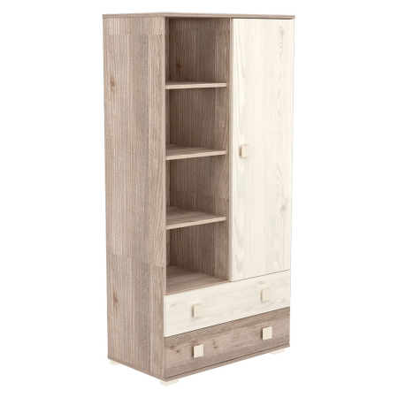 Dulap cu o usa si 2 sertare Hubners Sofia crem nisip [1]