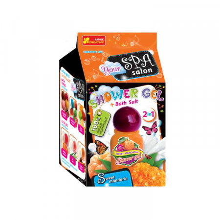  Seturi de artizanat - Gel de dus si sare de baie Ranok, Mandarin dulce