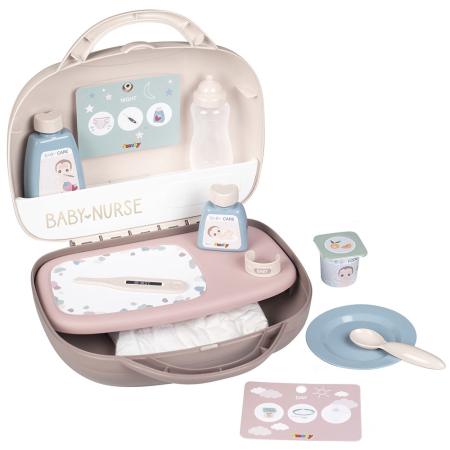 Papusi si Accesorii - Gentuta pentru ingrijire papusi Smoby Baby Nurse crem