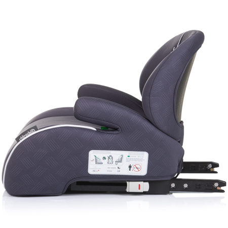 Inaltator auto Chipolino Sonic I-Size 125-150 cm cu sistem Isofix anthracite, testat ADAC [2]