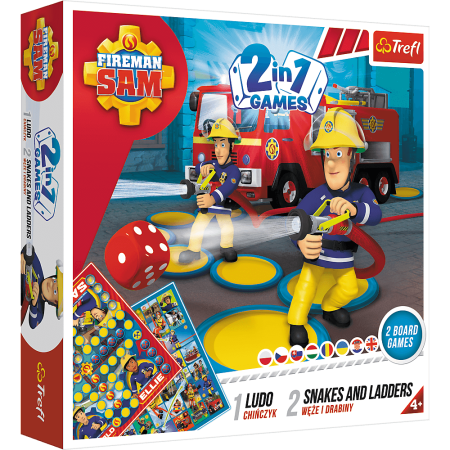 Joc Trefl Fireman Sam, Serpisori si scari Pompierul Sam 2 in 1 [0]