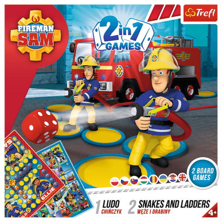 Joc Trefl Fireman Sam, Serpisori si scari Pompierul Sam 2 in 1 [3]