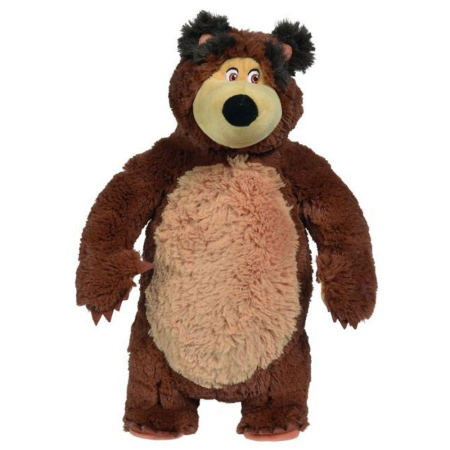 Jucarii plush - Jucarie de plus Simba Masha and the Bear, Bean Bag Bear 40 cm