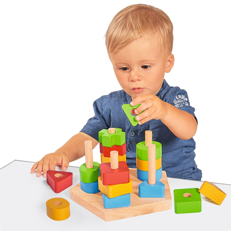 Jucarie din lemn Eichhorn Stacking Toy [1]