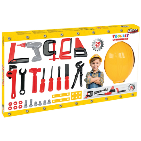 Jucarie Pilsan Set unelte 03-249 cu casca [1]