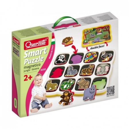 JOCURI SI PUZZLE  - Jucarie Quercetti Smart Puzzle Savana