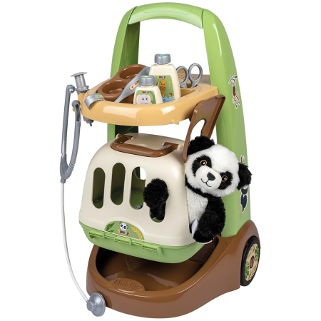 Jocuri si jucarii - Jucarie Smoby Animal Care Trolley cu 10 accesorii