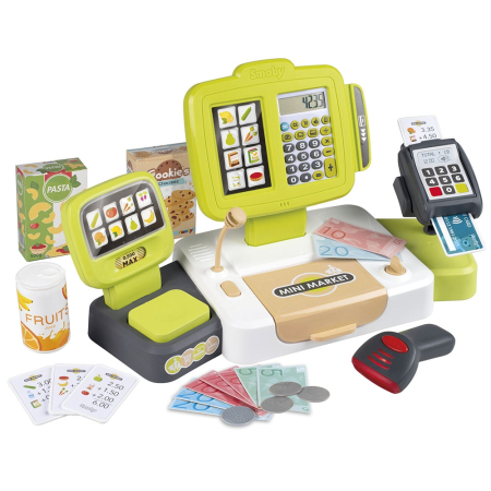 Supermarket-uri si accesorii - Jucarie Smoby Casa de marcat Large Cash Register verde