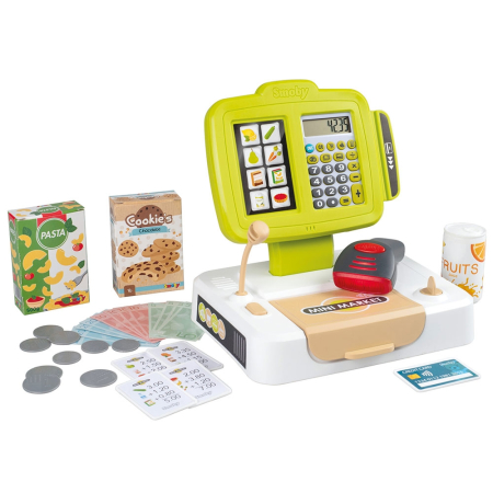 Supermarket-uri si accesorii - Jucarie Smoby Casa de marcat Small Cash Register verde