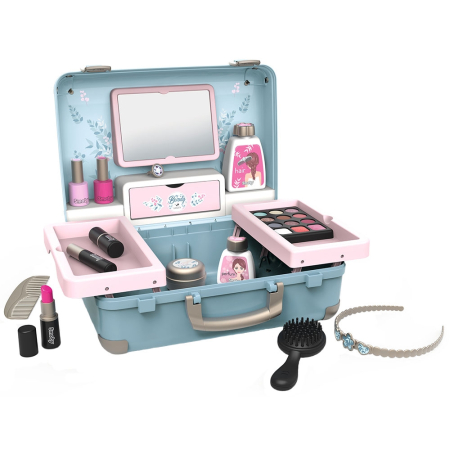 Bijuterii si accesorii fetite - Jucarie Smoby Gentuta cosmetica My Beauty Vanity cu accesorii