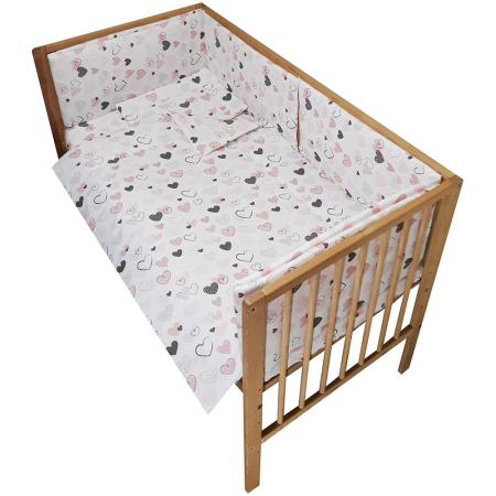Lenjerii patut - Lenjerie patut Hubners Hearts 5 piese multicolor