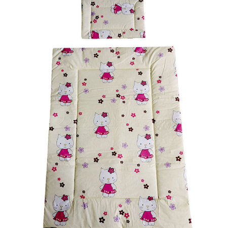 Lenjerie patut Hubners Kitty Floricele 4 piese crem [2]