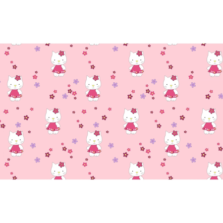 Lenjerie patut Hubners Kitty Floricele 4 piese roz [1]