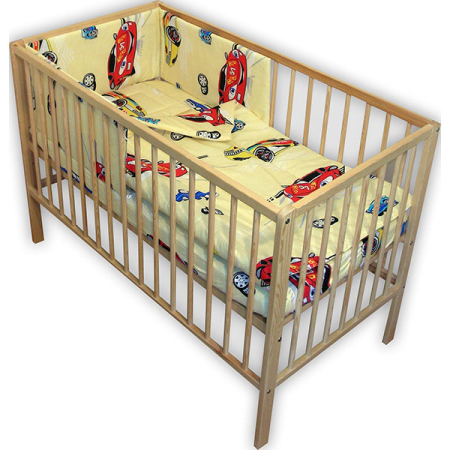 Lenjerie patut Hubners Masinute 4 piese crem [0]