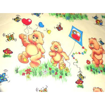 Lenjerie patut Hubners Ursuletul Jucaus 4 piese crem [1]