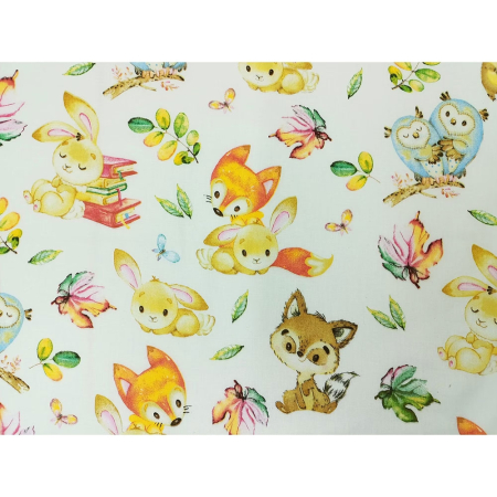 Lenjerie patut Hubners Vulpita 4 piese alb [1]