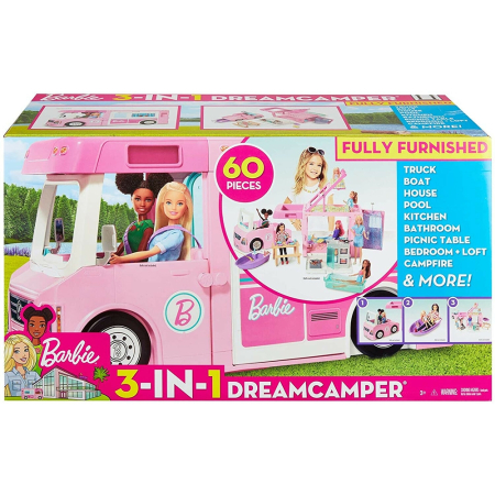 Masina Barbie by Mattel Dream Camper 3 in 1 [5]