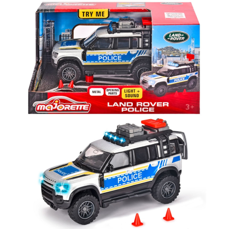 Masina de politie Majorette Land Rover cu lumini si sunete [1]