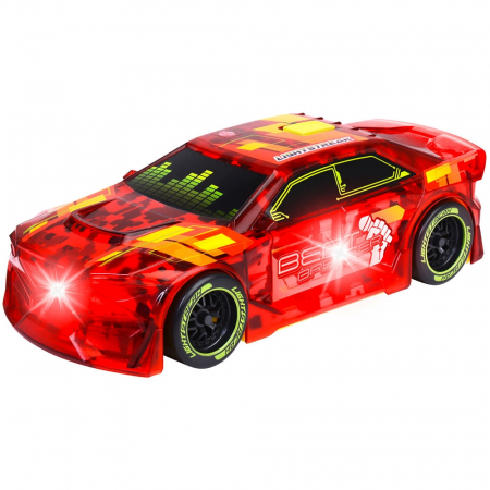 Masinute si Piste masinute - Masina Dickie Toys Beat Breaker 20 cm rosu cu lumini si sunete