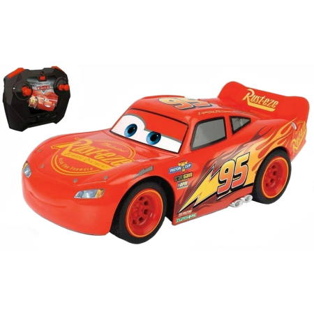 Masina Dickie Toys Cars 3 Turbo Racer Lightning McQueen cu telecomanda [0]