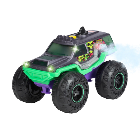 Jocuri si jucarii - Masina Dickie Toys Rowdy Rocker 25 cm verde cu lumini si sunete