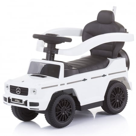 Masinuta de impins Chipolino Mercedes G350 white cu maner si copertina [2]