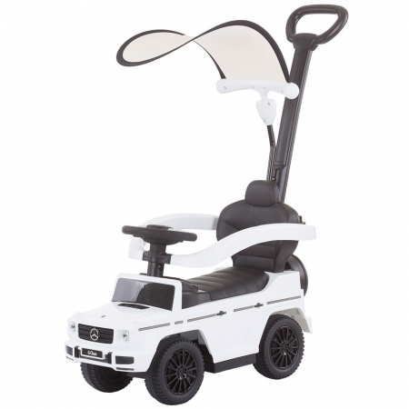 Masinute de impins - Masinuta de impins Chipolino Mercedes G350 white cu maner si copertina