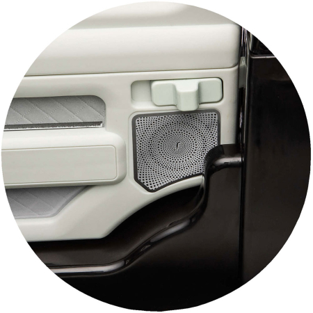 Masinuta electrica Chipolino SUV Mercedes EQG cu scaun din piele si roti EVA black [13]