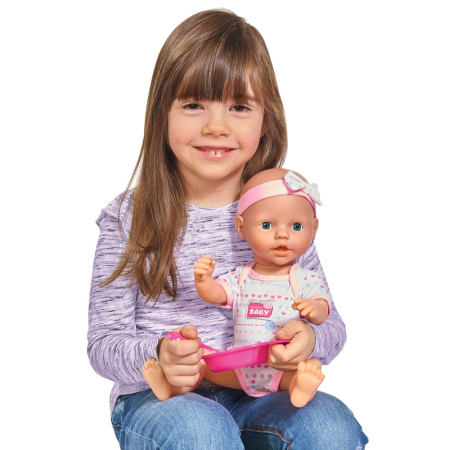 Papusa Simba New Born Baby 38 cm Bebe cu olita si accesorii [5]