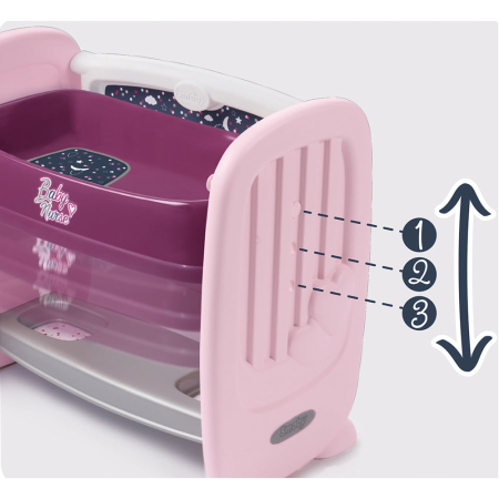 Patut Co-Sleeper pentru papusi Smoby Baby Nurse 2 in 1 [4]