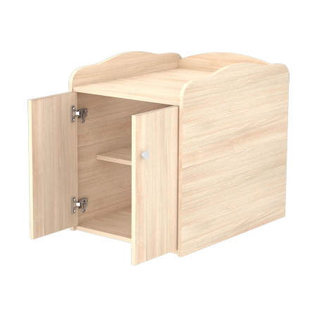 Patut copii transformabil din lemn cu 2 sertare Hubners Eva Maxi Kombi 120x70 cm natur [2]