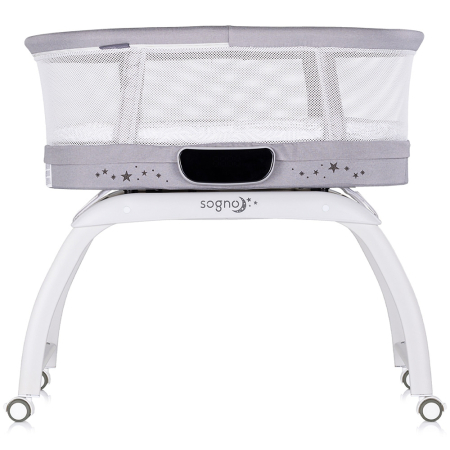 Patut cu leganare si cantar integrat Chipolino Sogno 2 in 1 grey [1]