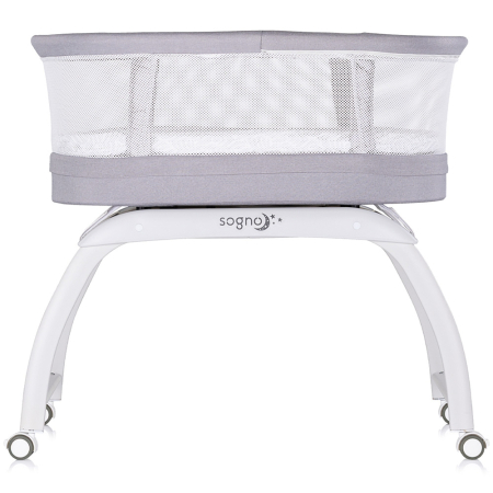 Patut cu leganare si cantar integrat Chipolino Sogno 2 in 1 grey [3]