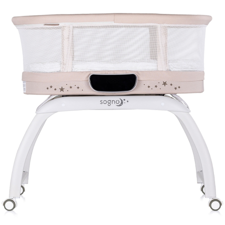 Patut cu leganare si cantar integrat Chipolino Sogno 2 in 1 macadamia [1]