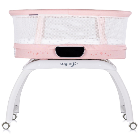 Patut cu leganare si cantar integrat Chipolino Sogno 2 in 1 pink [1]