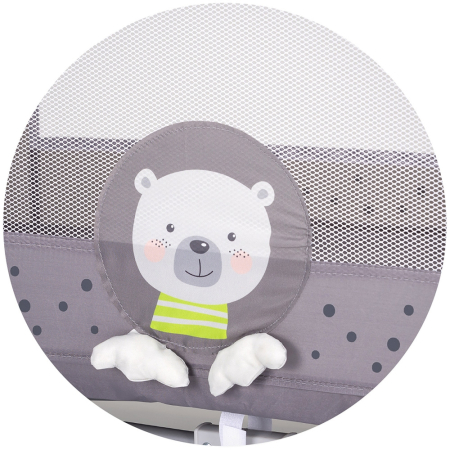 Patut pliabil Chipolino Capri Bear grey [3]