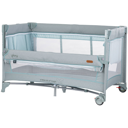 Patuturi pliabile - Patut pliabil Chipolino Glory cu laterala culisanta basil