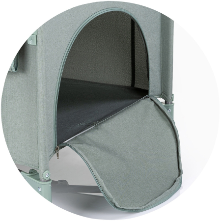 Patut pliabil Chipolino Relax basil linen cu laterala culisanta [5]