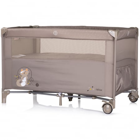 Patut pliabil Chipolino Relax tiramisu cu laterala culisanta [2]