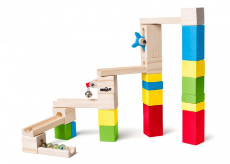 JOCURI SI PUZZLE  - Pista de bile Woodyland din lemn