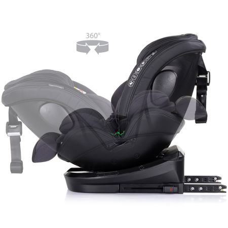 Scaun auto Chipolino Hypnotic I-Size 40-150 cm cu sistem Isofix si sezut rotativ anthracite [6]
