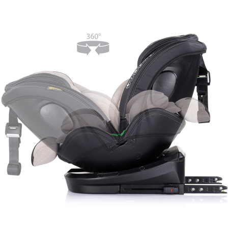 Scaun auto Chipolino Hypnotic I-Size 40-150 cm cu sistem Isofix si sezut rotativ tiramisu [6]